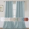 Living Room Linen Curtains Nickel Grommet Energy Saving Light Filtering Semi Sheer Curtain - 4 of 4
