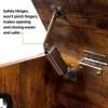 Retro Wooden Shoe Bench with Lift Top Storage Entryway Storage Bench - 3 of 4