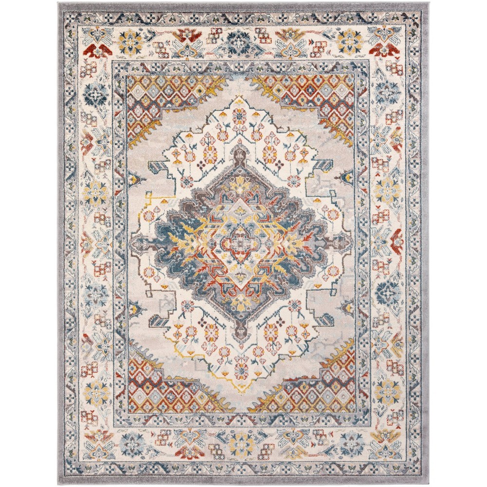8ft x 10ft Kashan Traditional Rugs Gray - Artistic Weavers
