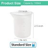JDICTION 10 Pcs 100ml Silicone Measuring Cups For Resin Glue Mixing, Non-Stick Toning Cups For DIY Jewelry Craft - 2 of 4