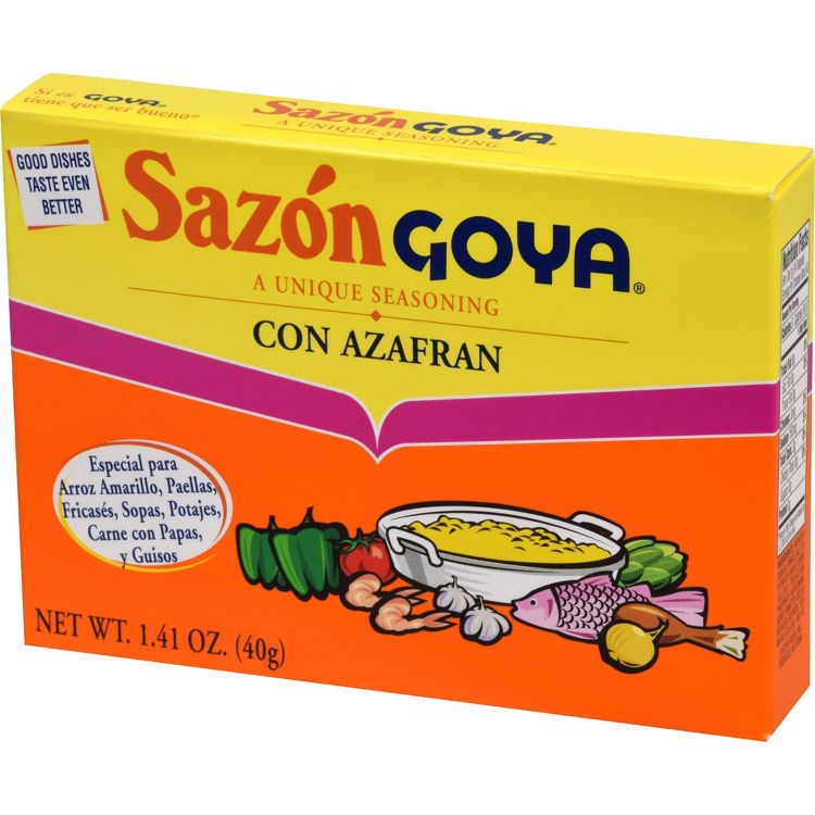 Goya Sazon con Azafran 1.41oz: Garlic, Cumin, Turmeric, Saffron, 2 of 6