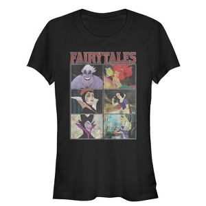 Juniors Womens Disney Princesses Fairytale Evil Witches T-Shirt - 1 of 3