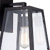 John Timberland Arrington Modern Wall Light Sconce Mystic Black Hardwire 8" Fixture Clear Glass Shade for Bedroom Bathroom Vanity Reading Living Room - image 2 of 4