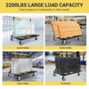 Heavy Duty Drywall Cart - 2200LB Capacity Folding Panel Dolly with Extendable Deck & Swivel Casters for Sheetrock, Plywood, Glass Transportation - 2 of 4