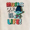 Boys' - Trolls - Music Is Life Branch Graphic Long Sleeve Fleece Sweatshirt - 2 of 4