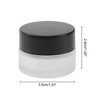 Unique Bargains Elegant Frosted Cream Glass Bottle for Bathroom 1 Pc - 4 of 4