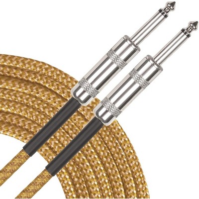 Musician's Gear Standard Instrument Cable Tweed 20 ft. Gold