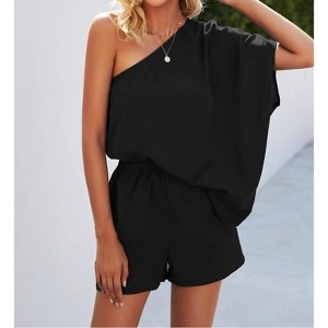 Women's One Shoulder Romper - Miss Sparkling - 1 of 1