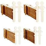 Juvale 100 Pack Unfinished People Shaped Craft Sticks, Wooden Popsicle Sticks for DIY Projects