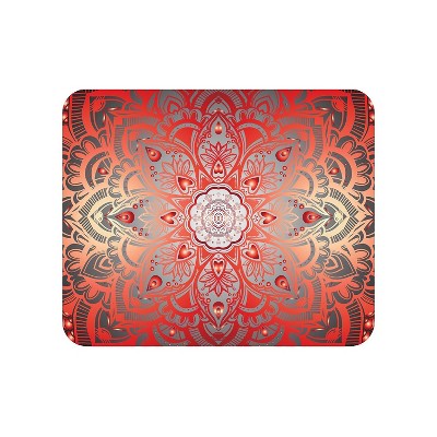 OTM Essentials Prints Mandala Heart Mouse Pad Red/Gray (OP-MH-Z031B)