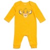 Disney Winnie the Pooh 101 Dalmatians Lion King Mickey Mouse Minnie Mouse Baby Snap Coverall and Hat Newborn to Infant - 3 of 4