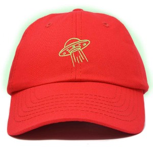 Dalix UFO Embroidered Alien Dad Hat Cotton Baseball Cap Adjustable Mens - 1 of 4