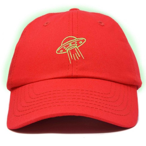 Dalix Alien Embroidered Ufo Dad Hat Cotton Baseball Cap Adjustable Mens In Lavender