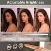 VANITII 12''X 16'' Vanity Makeup Mirror with  Lights LED Strip Adjustable Brightsness Tabletop Metal White - 4 of 4