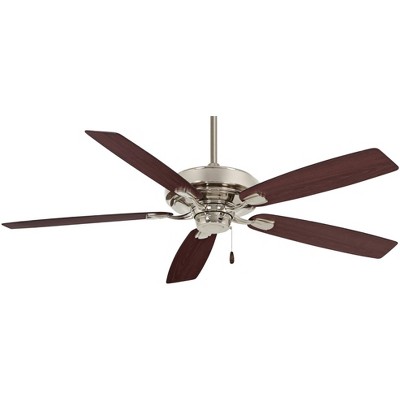 60" Minka Aire Watt Polished Nickel Indoor Pull Chain Ceiling Fan