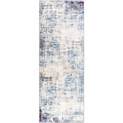 Hauteloom Texanna Abstract Blue/Gray Area Rug