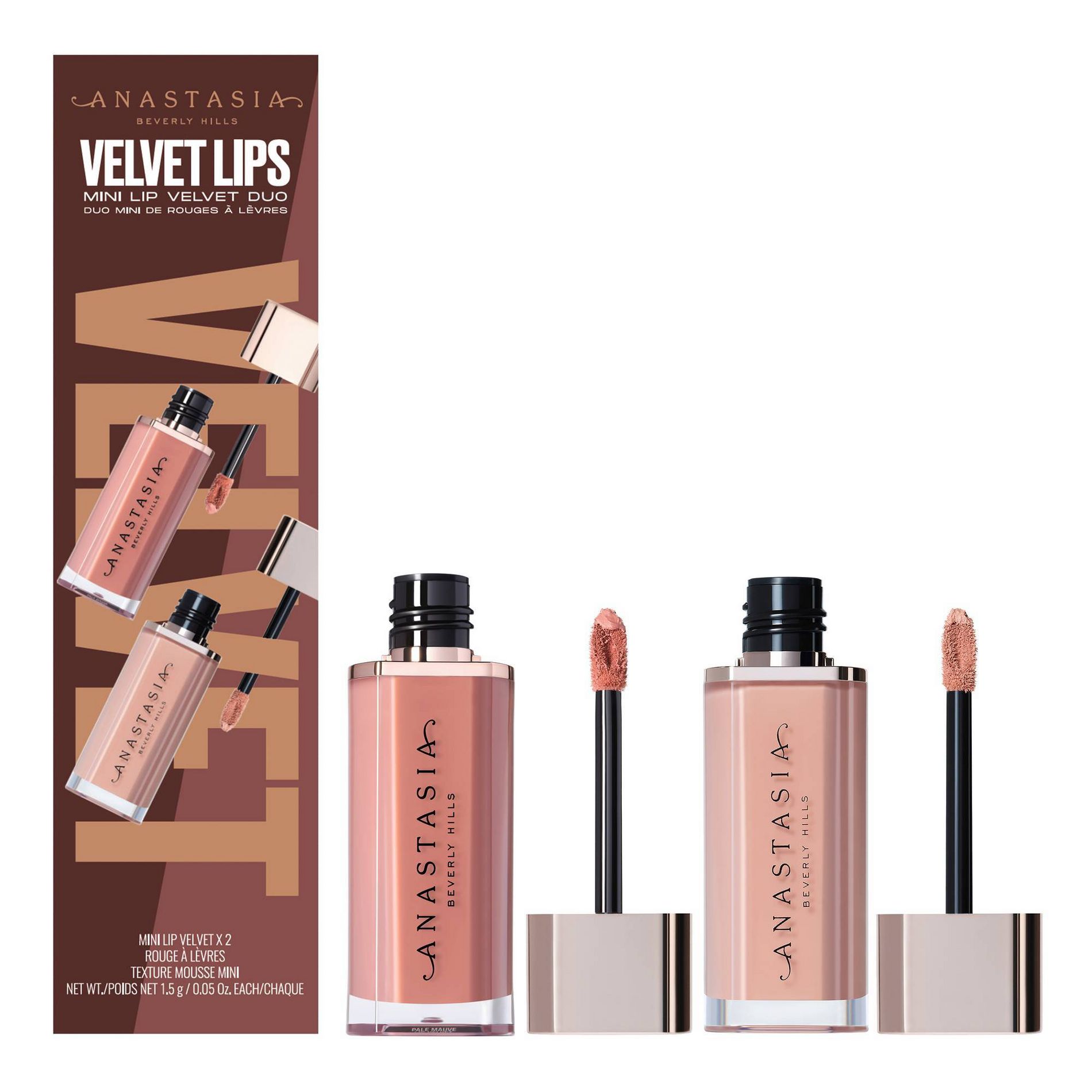 Anastasia Beverly Hills Lip Velvet Deluxe Kit - Softy & Peachy Nude - 0.05oz - Ulta Beauty