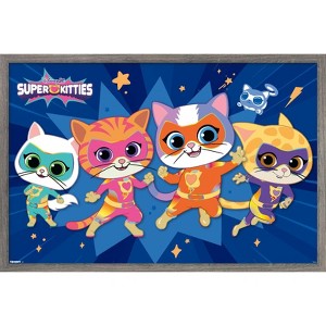 Trends International Disney Jr. SuperKitties (2023) - Heroes Framed Wall Poster Prints - 1 of 4