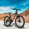 VisioGear 24-inch Mountain Bike Bicycle for Adults, 21-Speed Road Bike, Black, 65.8"*23.2"*39.3" - 2 of 4