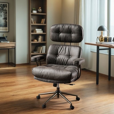 XIZZI High Back Executive Office Chair Recline Function 24.61" Wide Seat, Ergonomic Desk Chair with Comfy Lumbar Support & Neck Support