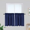 Waffle Weave Waterproof Small Curtain - Decorative Window Cover. Water-Resistant, Easy to Clean & Ideal for Kitchen, Bathroom, RV or Small Spaces - 4 of 4