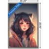 Trends International Wumples - Anime Catgirl Framed Wall Poster Prints - 3 of 4