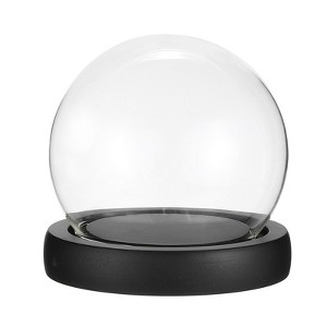 Unique Bargains High Borosilicate Glass Dustproof Decorative Tabletop Display Ball Bell Jar 1 Pcs - 1 of 4