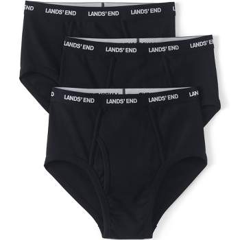 Lands' End Men's 3 Pack Knit Boxer Briefs - Medium - Black : Target