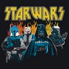 Men's Star Wars Dark Side Grunge Rock T-Shirt - 2 of 4