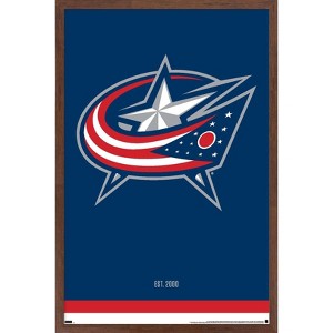 Trends International NHL Columbus Blue Jackets - Logo 21 Framed Wall Poster Prints - 1 of 4