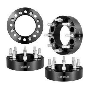 VEVOR Wheel Spacers, 2" 8"x6.5" Wheel Adapters,8 Lug Forged Spacer,126 mm Bore Hubcentric 9/16"-18 Studs Spacers,Fit for Dodge Ram 2500,Ram 3500 Black - 1 of 4