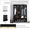60" Hall Tree Modern Hallway Coat Rack With Metal Hooks 24 Shoe Cubbies For Entryway Bench Living Room Bedroom - 3 of 4
