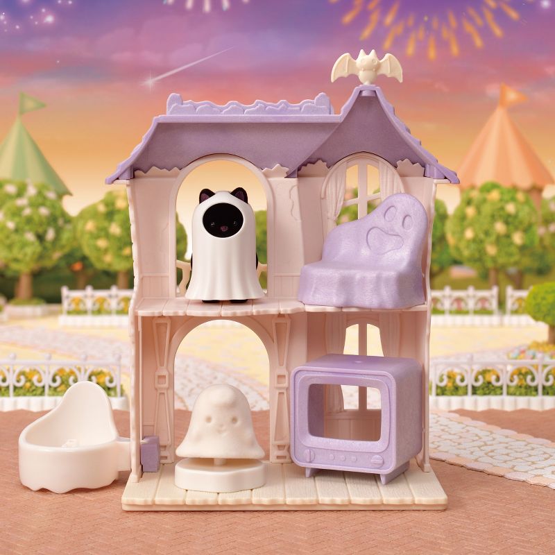 Calico Critters Spooky Surprise House, Dollhouse Playset with Collectible Doll Figure, 2 of 9