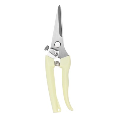 Unique Bargains Stainless Steel Garden Multi-Function Flower Cutting Pruning Shear 6.89 x 1.97 Inch White 1 Pc
