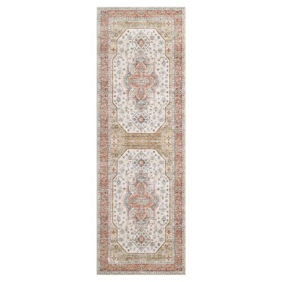 Whizmax Washable Floral Print Area Rug, 2x6 Traditional Vintage Boho ...