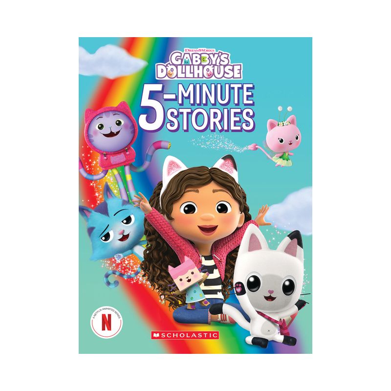 Gabby&#39;s 5-Minute Stories (Gabby&#39;s Dollhouse) - by  Scholastic (Hardcover), 1 of 2
