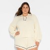 Women's Polo Collar Henley Sweater - Wild Fable™ - 2 of 3