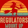 Men's Design By Humans Regulators Mount Up Halloween Witch By RedBirdLS T-Shirt - 2 of 4