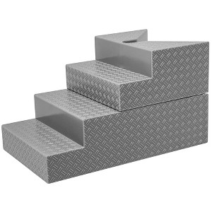 Deluxe Breakable Ring Stairs for WWE & AEW Wrestling Action Figure Rings [Gray] - 1 of 3