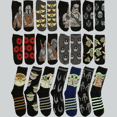 Men's Star Wars The Mandalorian 15 Days of Socks Advent Calendar 15pk - 6-12