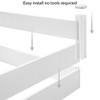 Casafield White Vinyl Raised Garden Bed, Outdoor Above Ground Garden Planter Box for Flowers, Vegetables, and Gardening - 4 of 4