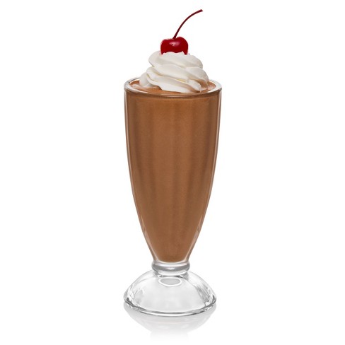 Glass on sale milkshake cups