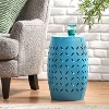 CAVINAS Modern Fusiform Iron Outdoor Patio End Table,Waterproof Weather Resistant Side Table for Patio,Garden,Balcony - 4 of 4