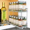 Lynk Professional Slide Out Double Spice Rack Upper Cabinet Organizer - 4" Wide - image 2 of 4