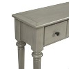 Sapphtopaz Wood Console Table with 4 Drawers and Open Shelf, Entryway Table with Conical Legs, Side Table for Living Room, Entryway, Hallway - 3 of 4