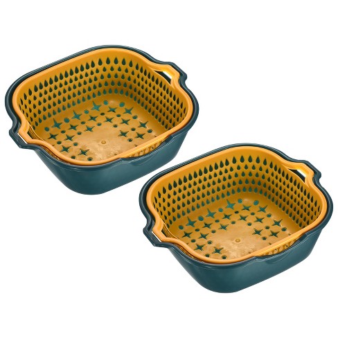 Unique Bargains Food Strainer And Kitchen Colander Set Plastic