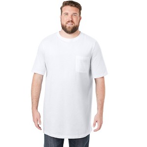 KingSize Shrink-Less Lightweight Longer-Length Crewneck Pocket T-Shirt - 1 of 4