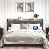 King Size Headboard, Headboard with 2 Outlets and 4 USB Ports, Adjustable Height, Storage Rack - 2 of 4