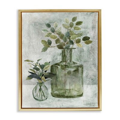 Stupell Industries Herbal Plants with Green Leaves, 25" x 31"