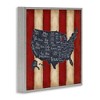 Stupell Industries United States Map on Stripes, 17" x 17" - 3 of 4